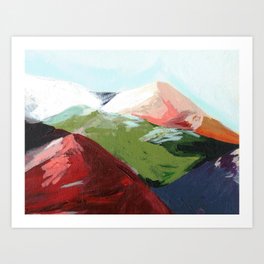 Rainbow Mountain Art Print