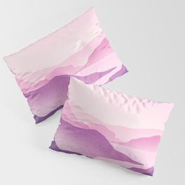 Purple Pink Landscape Sunset Pillow Sham