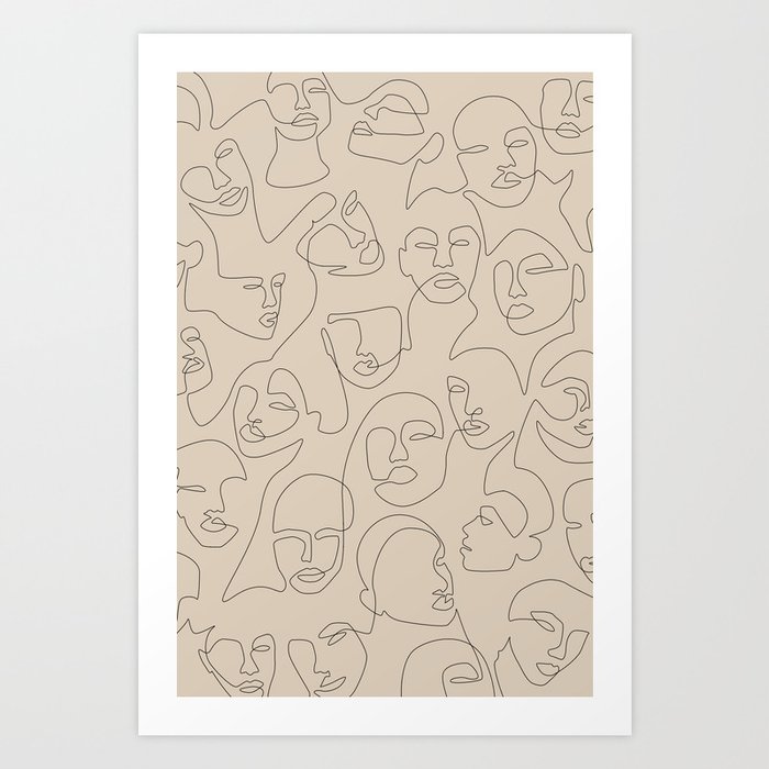 She's Beige Art Print