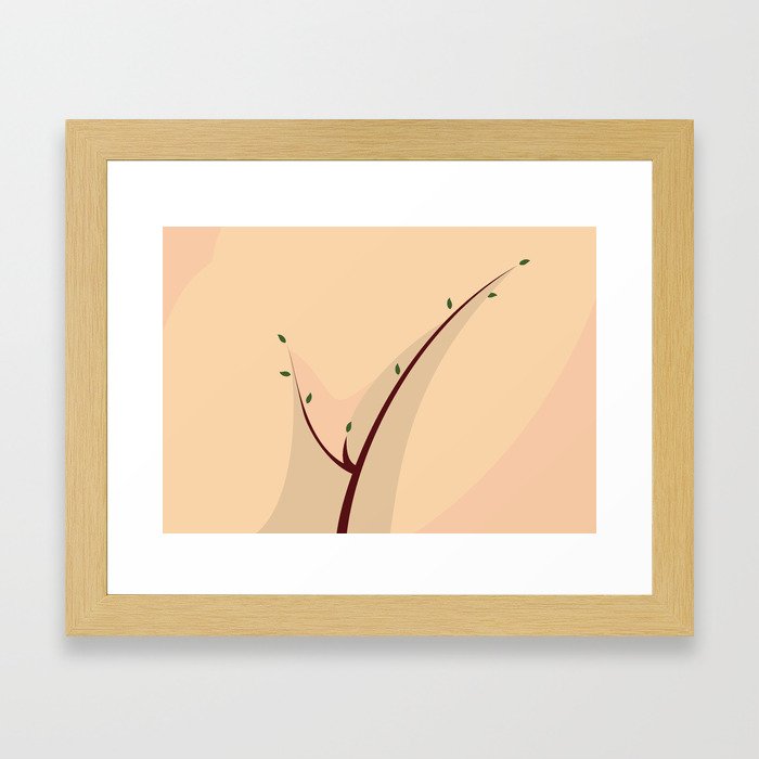 Graceful tree. Erotic nature series.  Framed Art Print