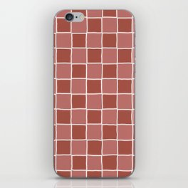 Terracotta Tiles Checker iPhone Skin