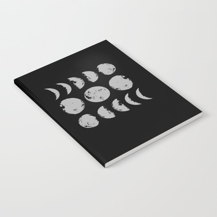 Moon Full Moon Lunar Phases Space Notebook