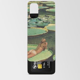 LILY POND LANE by Beth Hoeckel Android Card Case | Curated, Green, Pond, River, Flowers, Woman, Swimming, Lily, Summer, Vintage 