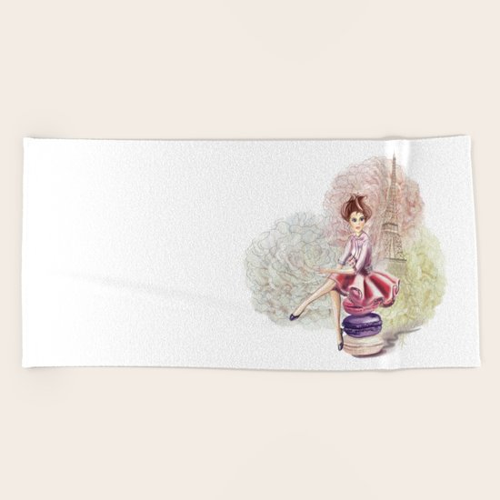 Sweet Paris Beach Towel