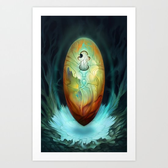 Tzadqiel Egg Art Print