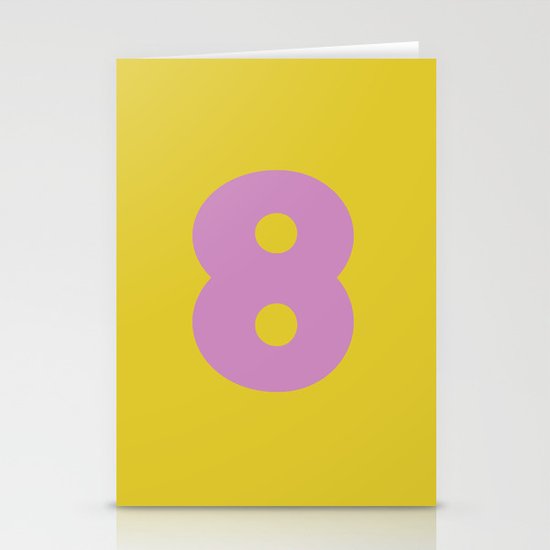 Number 8 Stationery Cards