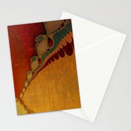 Southwestern Sunset 2 -copper ochre sienna olive gold Stationery Card
