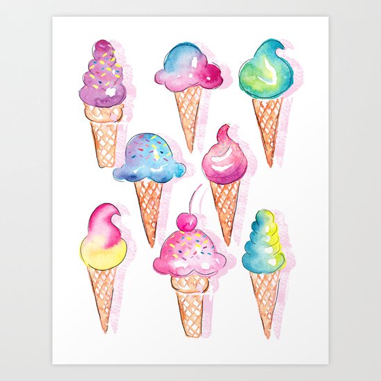 Ice Cream Art Print