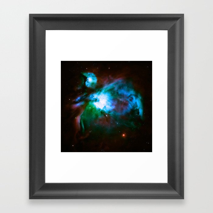 Deep Dark Orion NeBuLa : Hauntingly Beautiful Space Series Framed Art Print