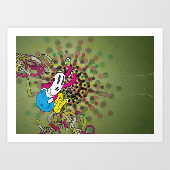 CMYK (Mysterious printer goblin) Art Print