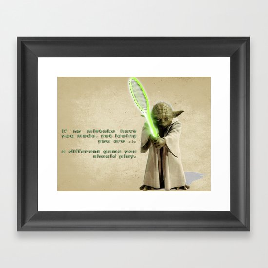 Yoda Squasher Framed Art Print