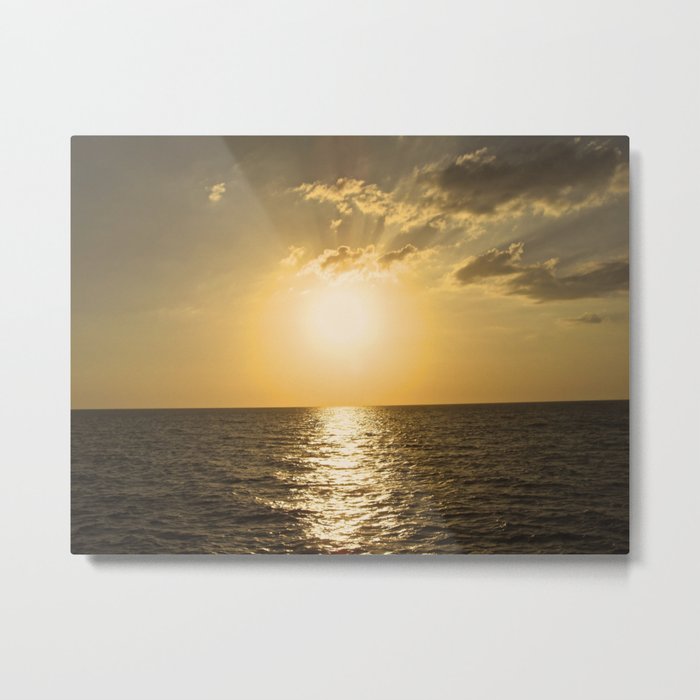 sunset at Clearwater Metal Print