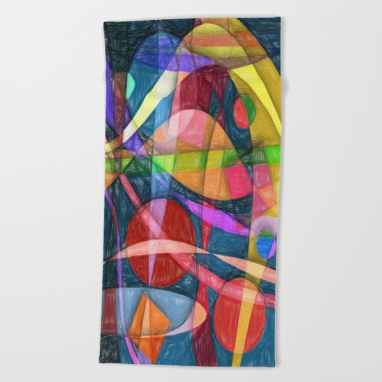 Abstract #398 Beach Towel