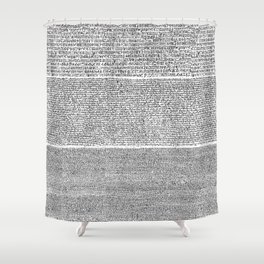 The Rosetta Stone Shower Curtain