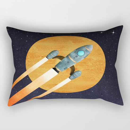 Rocket 2nd Star to the right LLAP Rectangular Pillow