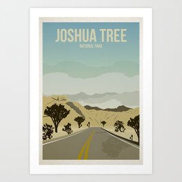Joshua Tree National Park - Travel Poster Art Print
