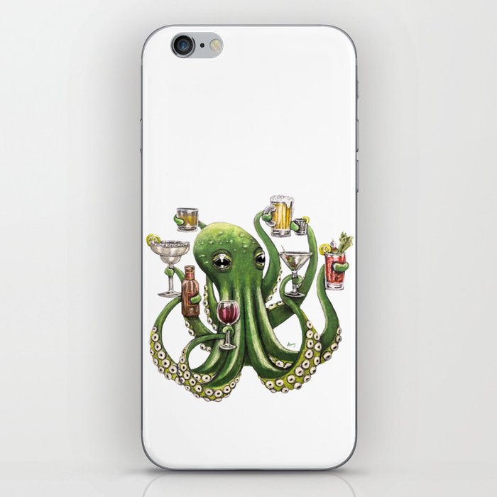 "Octo Buzz" - Octopus Cocktails iPhone Skin