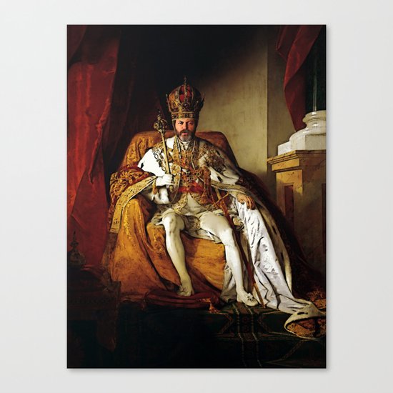 Nick Offerman Is KING! | Ron Swanson | Parks and Recreation Canvas Print