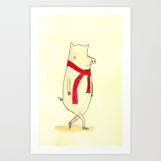 Mr. Red Art Print