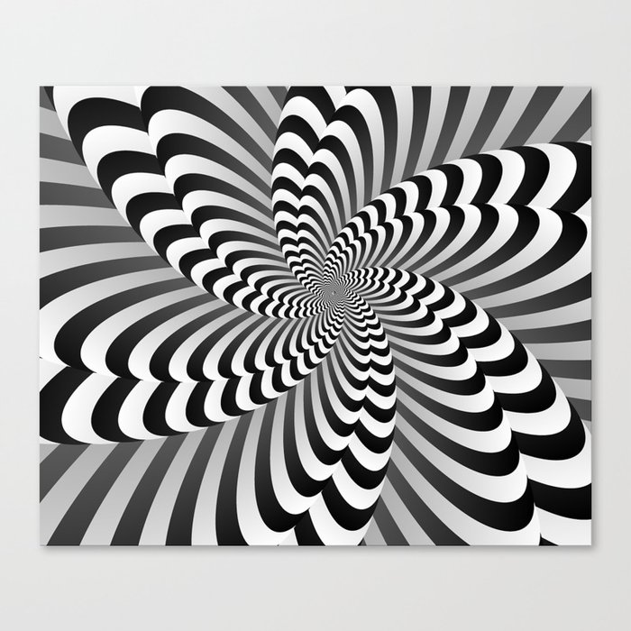 Abstract Optical Illusion Art Canvas Print By Rizwana Society6