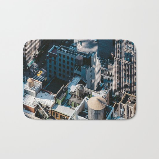 New York sky view Bath Mat