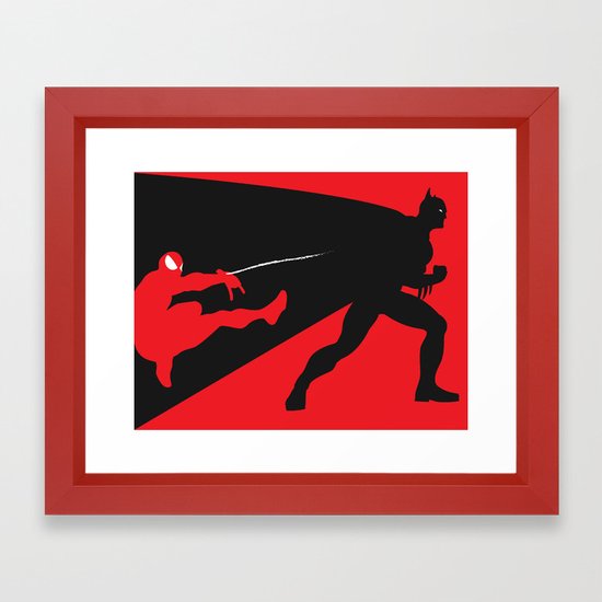 Marvel Vs Dc Framed Art Print By Mastershake2468 Society6