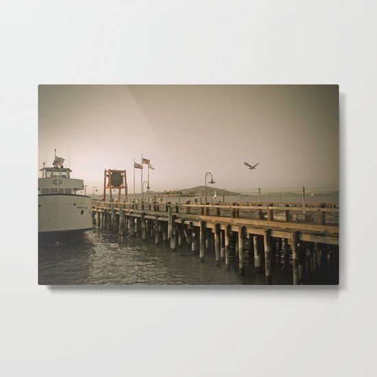 View of Alcatraz - The Rock Metal Print