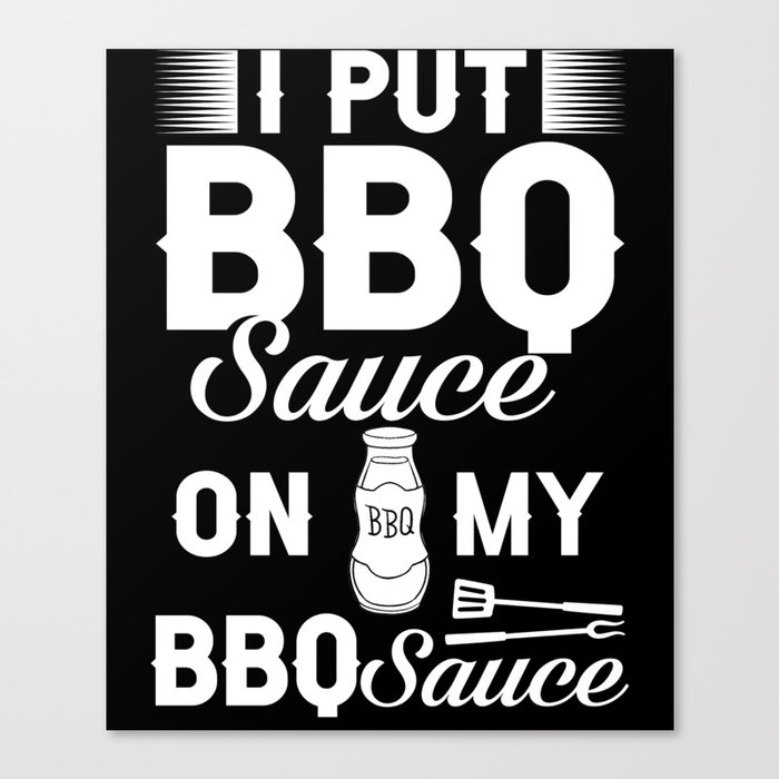 BBQ Sauce Barbeque Recipes Korean Barbecue Keto Canvas Print