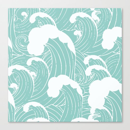 Refreshing waves Canvas Print