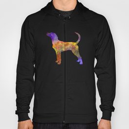 English Foxhound in watercolor Hoody