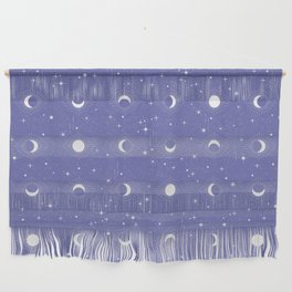 Vintage Celestial Pattern, Galaxy, Stars, Moon, Sun Wall Hanging