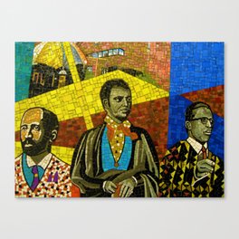 116 Street Harlem Subway Station Underground African-American Wall Mosaic Art Photograph Canvas Print