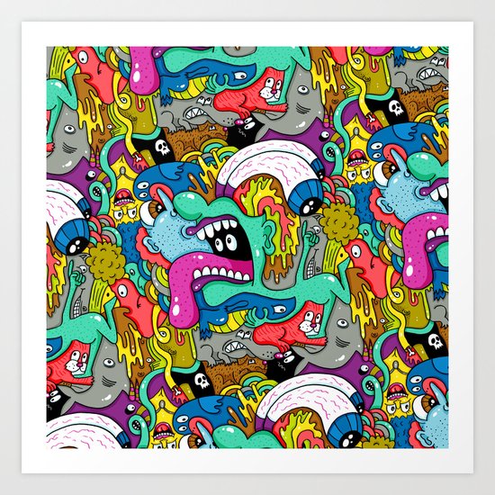 Brain Dump Art Print