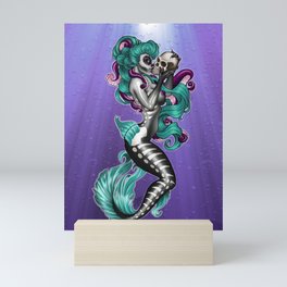 Memento Mori Mermaid Mini Art Print