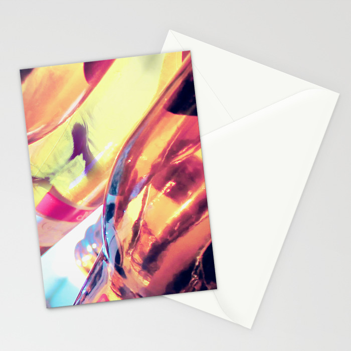 Abstract Art From Macro Photography Glass Manipulation Stationery