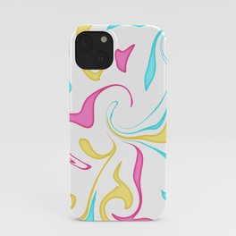 Watercolor minimalist beautiful tie dye design iPhone Case