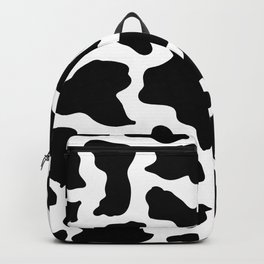 Black Cow Backpack | Happycow, Cowpattern, Cutecow, Acrylic, Vector, Blackcow, Abstract, Black And White, Illustration, Pattern 