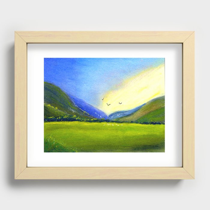 Peaceful place Recessed Framed Print