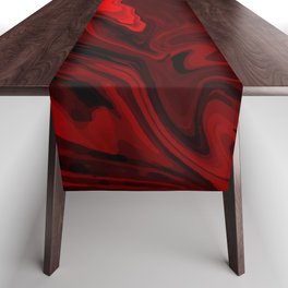 Blood Red Marble Table Runner