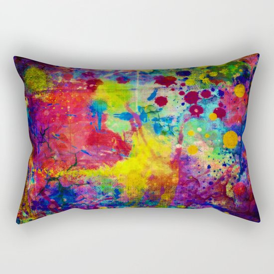 colorful canvas ii Rectangular Pillow