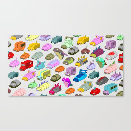 Bug Race Canvas Print