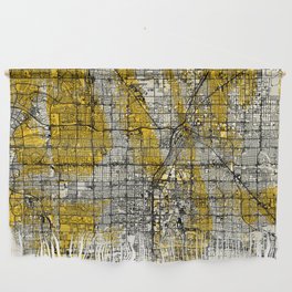 Las Vegas City Map - Yellow Collage Wall Hanging