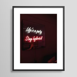 Stay Hydrated Framed Art Print