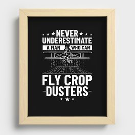 Crop Dusting Plane Rc Drone Airplane Pilot Recessed Framed Print