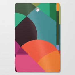 Pink Sunsets Geometric Abstract - Bybrije Cutting Board