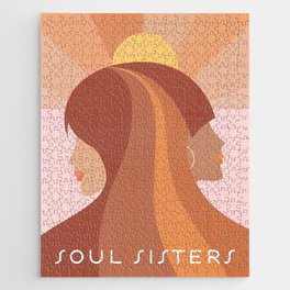 Soul Sisters - Girl power portrait Jigsaw Puzzle