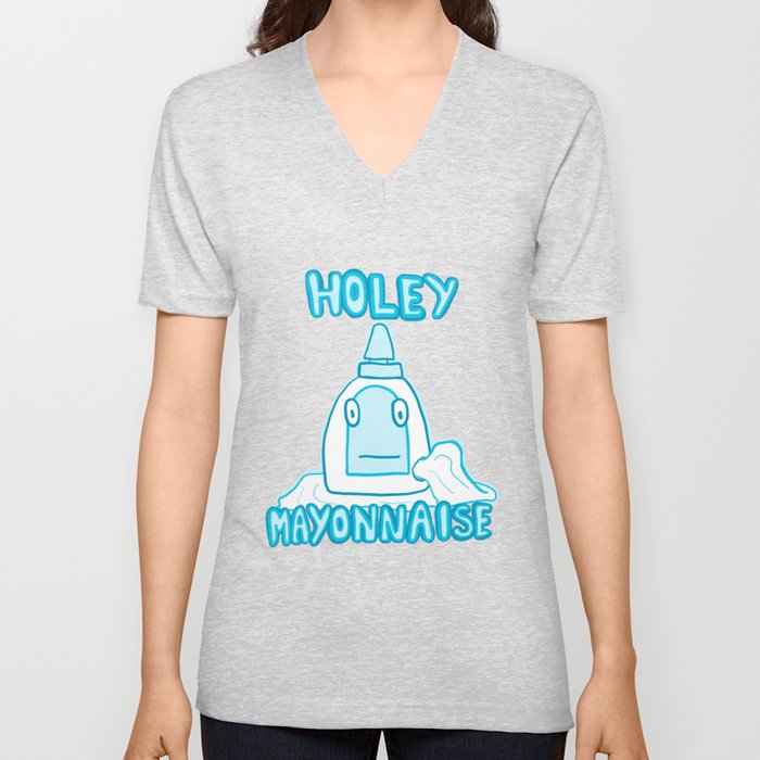 Holey Mayonnaise V Neck T Shirt