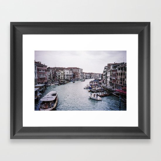 Faded Memories: Grand Canal Framed Art Print