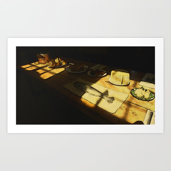 At the Table Art Print