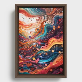 Pattern-abstract Framed Canvas